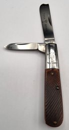 Vintage Boker Tree Brand 495 Razor Barlow Folding Pocket Knife