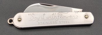 Vintage George Schrade 'Say It With Flowers' Florist Pruning Folding Pocket Knife
