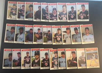 1987 Pawtucket Red Sox Minor League Baseball Card Complete Set - MINt