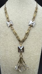 Designer Anne Koplik Designs Clear Crystal Drop Necklace