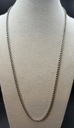 Sterling Silver .925  Rope Chain 24 Inch Necklace - .60 TOZ