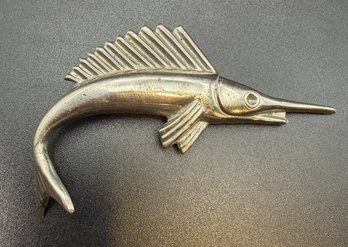 Sterling Silver .925 Vintage Sailfish Pin Brooch - .15 TOZ