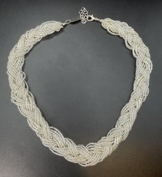 Uno Alla Volta Murano Glass Braided Bead Necklace