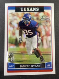 2006 Topps Chrome DeMeco Ryans Football Card - Mint