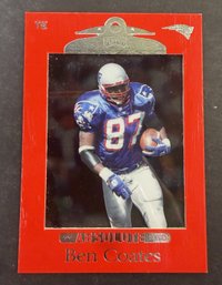 1999 Playoff Absolute Ben Coates Football Card - Mint