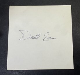 Darrell Evans Signed Autographed Baseball Index Card
