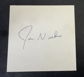 Joe Niekro Signed Autographed Baseball Index Card