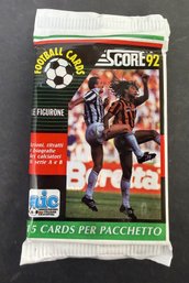 1992 Score Soccer Trading Card Sealed Unopened Pack
