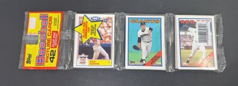 1988 Topps Sealed Unopened Baseball Rack Pack - MINT - Don Mattingly Showing