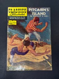 1953 Classics Illustrated #109 Pitcairn's Island Comic - 1st Printing - VG