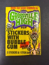 1986 Fleer Grossville High Trading Card Sticker Sealed Unopened Pack