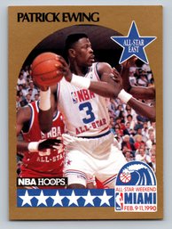1990 NBA HOOPS Patrick Ewing Basketball Card - Mint