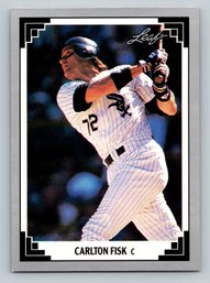 1991 LEAF Carlton Fisk Baseball Card - Mint
