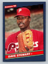 1986 DONRUSS Dave Stewart Baseball Card - Mint
