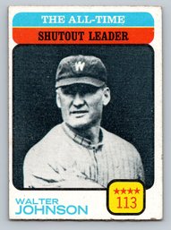 1973 TOPPS Walter Johnson Baseball Card - VG