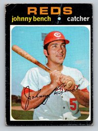 1971 TOPPS Johnny Bench Baseball Card - VG