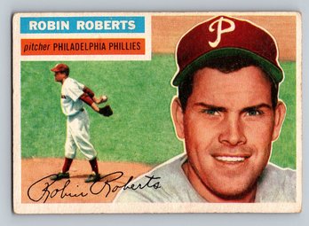 1956 TOPPS Robin Roberts Baseball Card - VG/EX