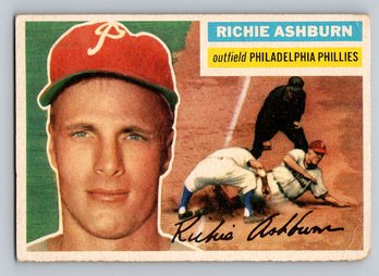 1956 TOPPS Richie Ashburn Baseball Card - VG