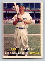 1957 TOPPS Carl Furillo Baseball Card - VG/EX