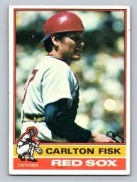 1976 TOPPS Carlton Fisk Baseball Card - Poor