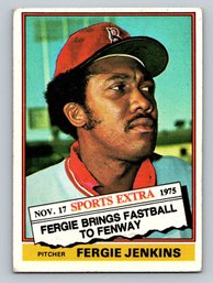 1976 TOPPS Traded Fergie Jenkins Baseball Card - VG/EX