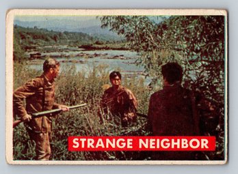 1956 Topps Davy Crockett Strange Neighbor Card - VG