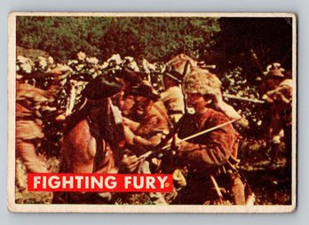 1956 Topps Davy Crockett Fighting Fury Card - VG