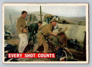 1956 Topps Davy Crockett Every Shot Counts Card - VG