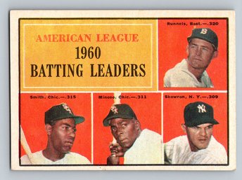 1961 Topps Minnie Minoso Leaders Baseball Card - EX-MT