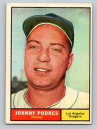 1961 Topps Johnny Podres Baseball Card - EX-MT