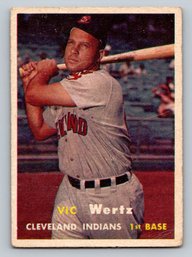1957 Topps Vic Wertz Baseball Card - VG
