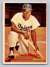 1957 Topps Sandy Amoros Baseball Card - EX