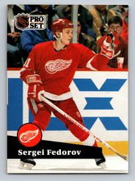 1991 Pro Set Sergei Fedorov Hockey Card - MINT