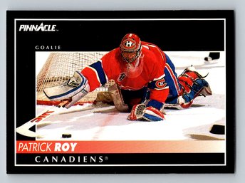 1992 Pinnacle Patrick Roy Hockey Card - MINT