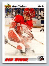 1991 Upper Deck Sergei Fedorov Hockey Card - MINT