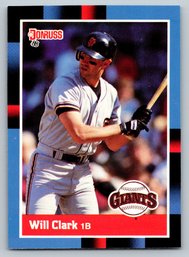 1988 Donruss Will Clark Baseball Card - Mint