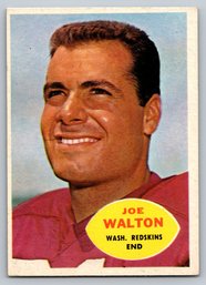 1960 Topps Joe Walton Football Card - EX-MT