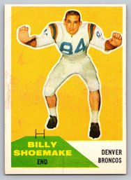 1960 Fleer Billy Shoemake Football Card - EX