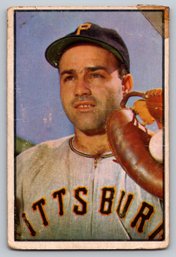1953 Bowman Color Joe Garagiola Baseball Card - Poor