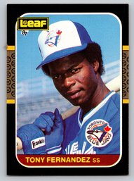 1987 Leaf Tony Fernandez Baseball Card - Mint