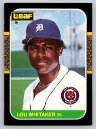 1987 Leaf Lou Whitaker Baseball Card - Mint