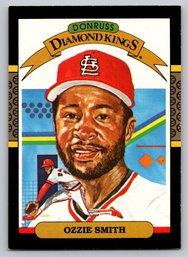1987 Donruss Diamond Kings Ozzie Smith Baseball Card - Mint