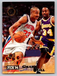 1994 Topps Stadium Club Grant Hill Rookie Basketball Card - Mint