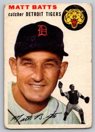 1954 Topps Matt Batts Baseball Card - Good
