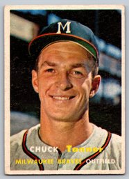 1957 Topps Chuck Tanner Baseball Card - VG