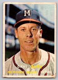1957 Topps Dave Jolly Baseball Card - Good