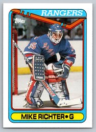 1991 Topps Mike Richter Hockey Card - Mint