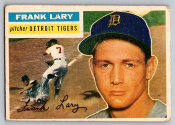 1956 Topps Frank Lary Baseball Card - VG