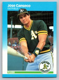 1987 Fleer Jose Canseco Baseball Card - Mint