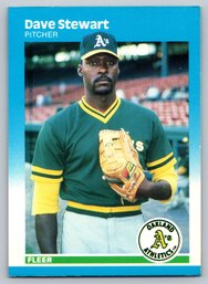 1987 Fleer Dave Stewart Baseball Card - Mint
